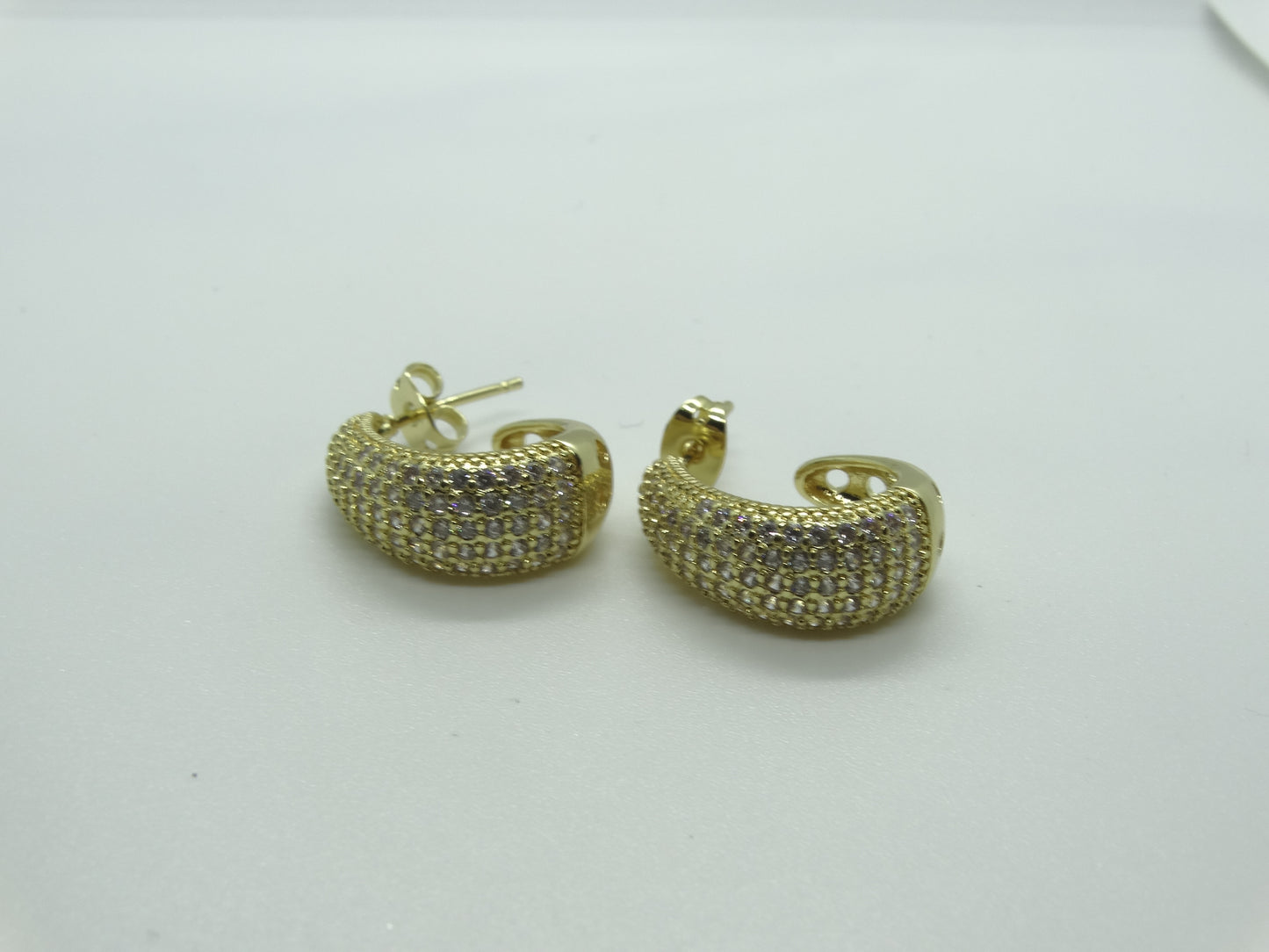 Χρυσά Σκουλαρίκια με Ζιργκόν