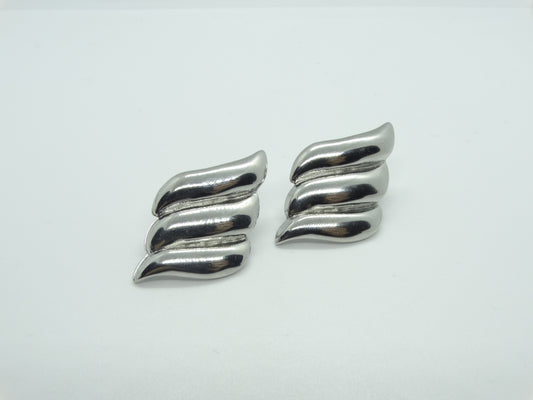 Wings Silver Σκουλαρίκια σε σχήμα Φτερό