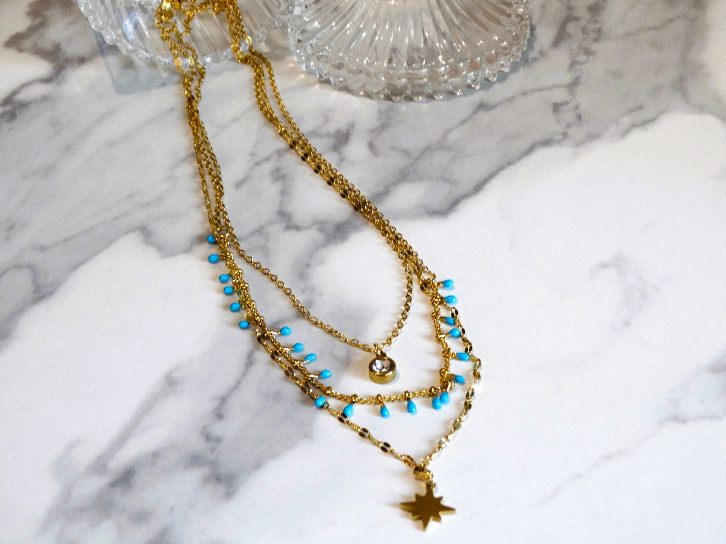 ΚΟΛΙΕ TRIPLE LAYER TURQUOISE