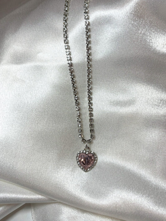 Renata Κολιέ με Καρδιά & Ζιργκόν