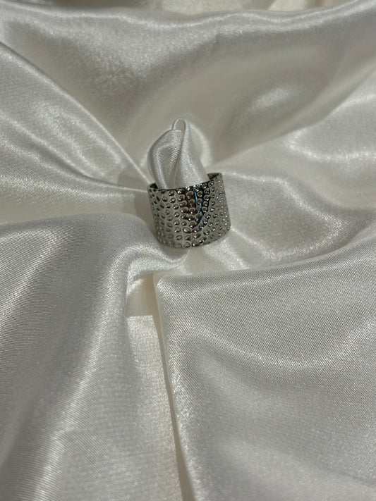 Andie Σφυρήλατο Ατσάλινο Δαχτυλίδι – Ρυθμιζόμενο, Σε Ασημί & Χρυσή Απόχρωση