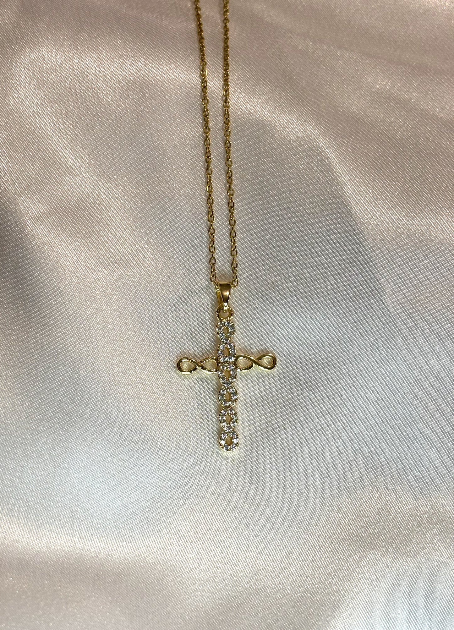 Amalia Κολιέ με Σταυρό & Ζιργκόν