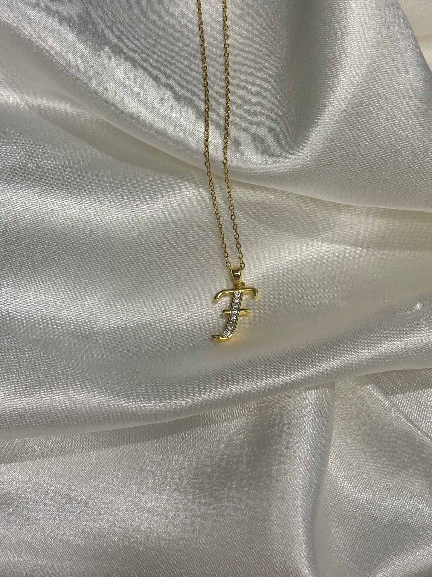 Monograms Χρυσή Αλυσίδα με Μονόγραμμα & Ζιργκόν – Προσωποποιημένο Κολιέ