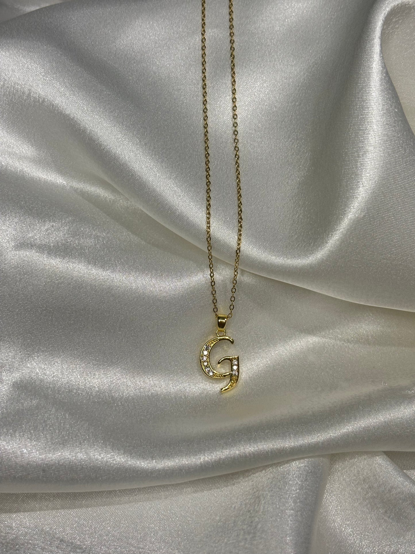 Monograms Χρυσή Αλυσίδα με Μονόγραμμα & Ζιργκόν – Προσωποποιημένο Κολιέ