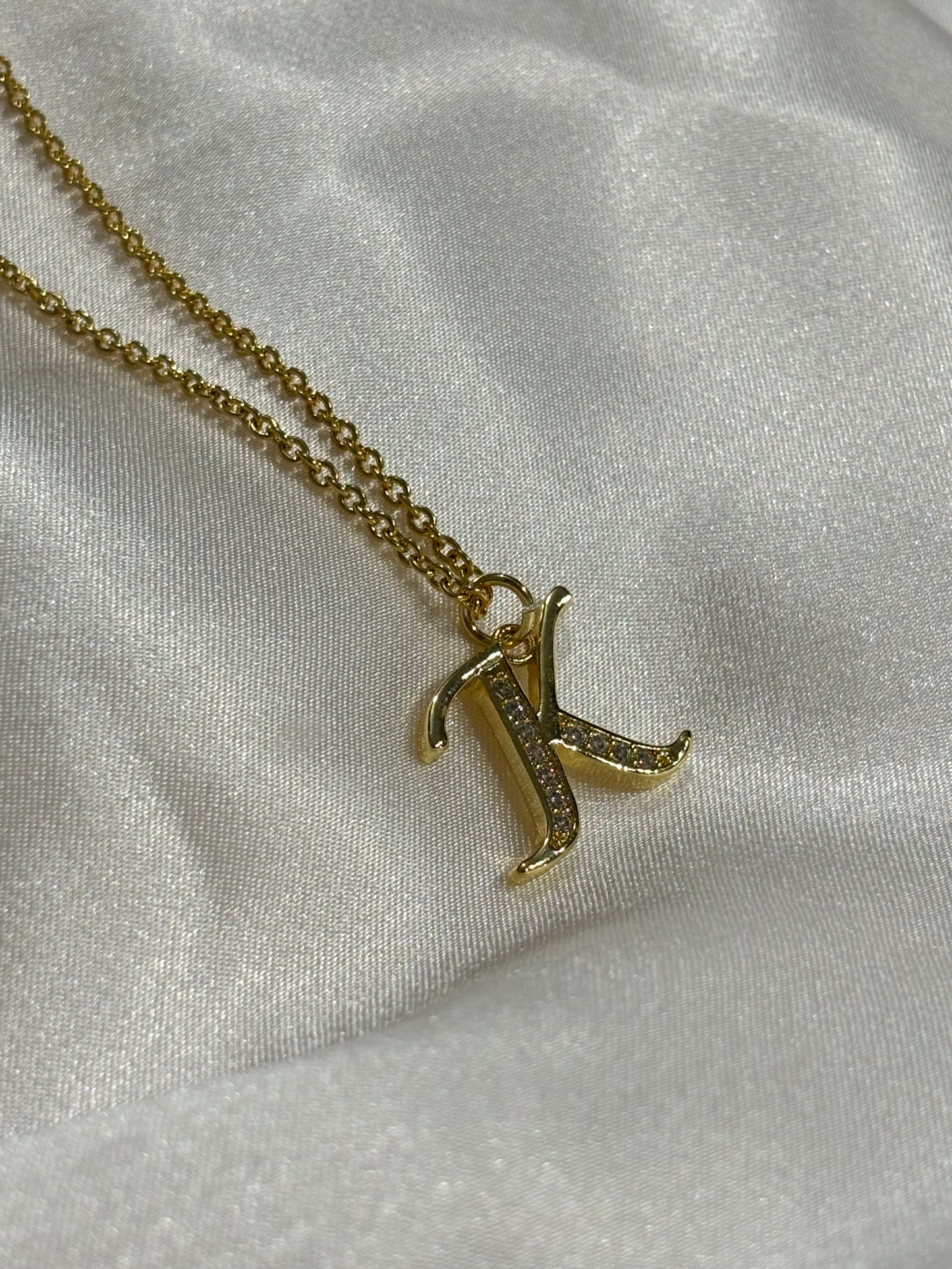 Monograms Χρυσή Αλυσίδα με Μονόγραμμα & Ζιργκόν – Προσωποποιημένο Κολιέ