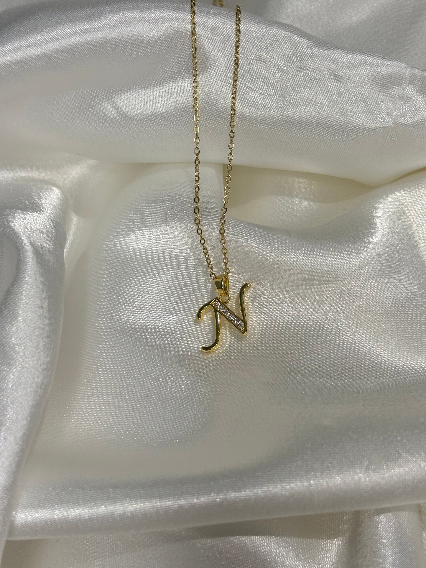 Monograms Χρυσή Αλυσίδα με Μονόγραμμα & Ζιργκόν – Προσωποποιημένο Κολιέ