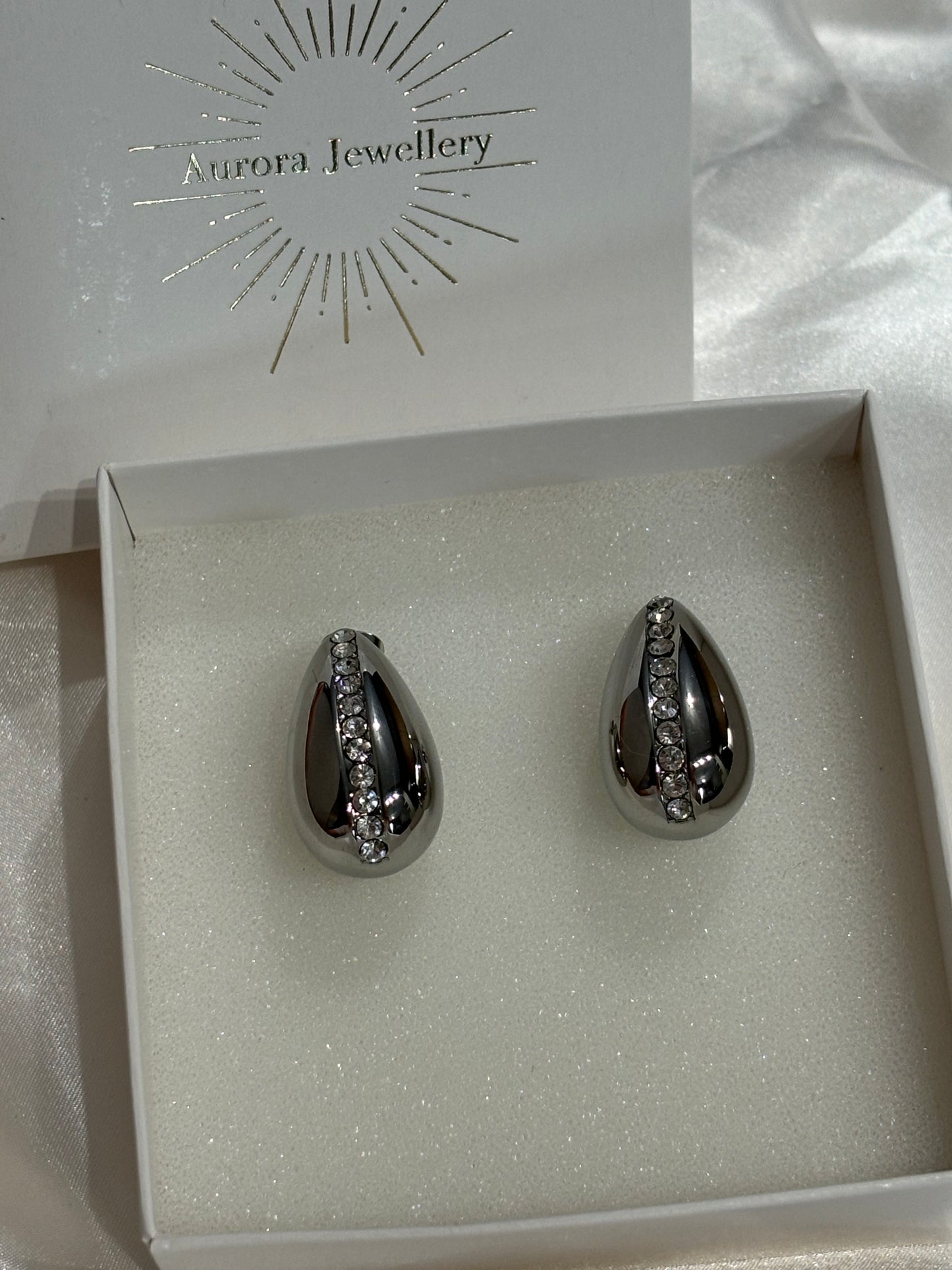 Emma Σκουλαρίκια Δάκρυ με Ζιργκόν