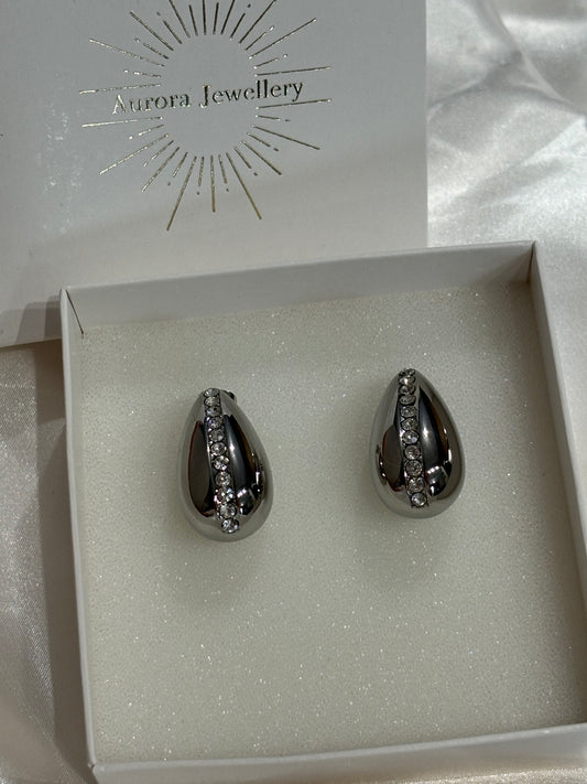 Emma Σκουλαρίκια Δάκρυ με Ζιργκόν