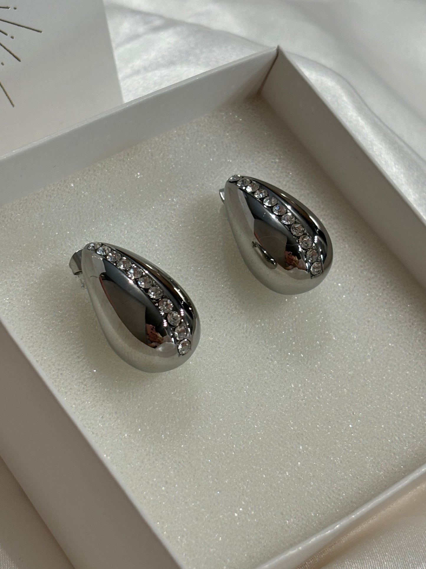 Emma Σκουλαρίκια Δάκρυ με Ζιργκόν