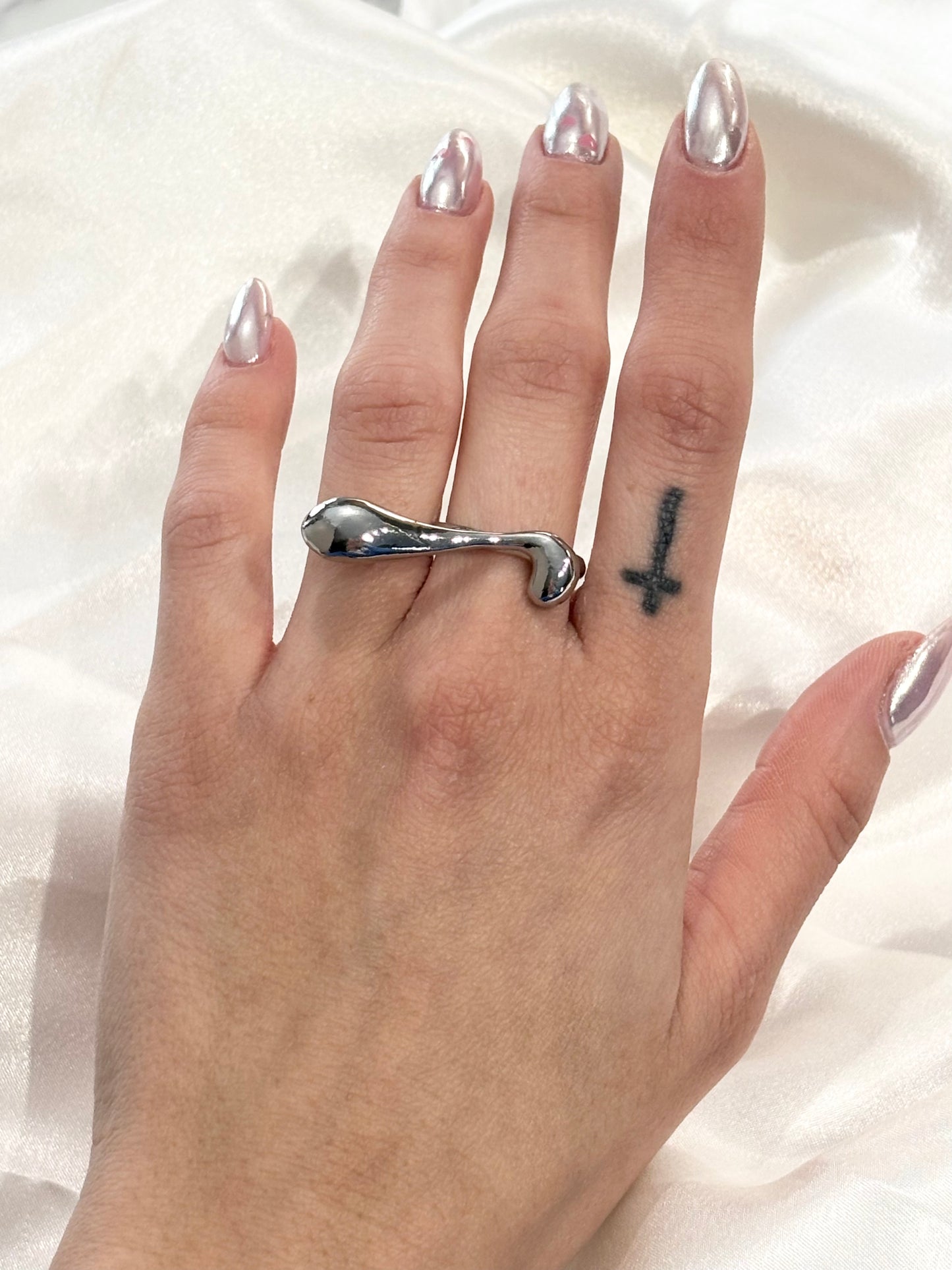 Annais Δαχτυλίδι – Ιδιαίτερος Σχεδιασμός, Ρυθμιζόμενο, σε Ασημί & Χρυσό