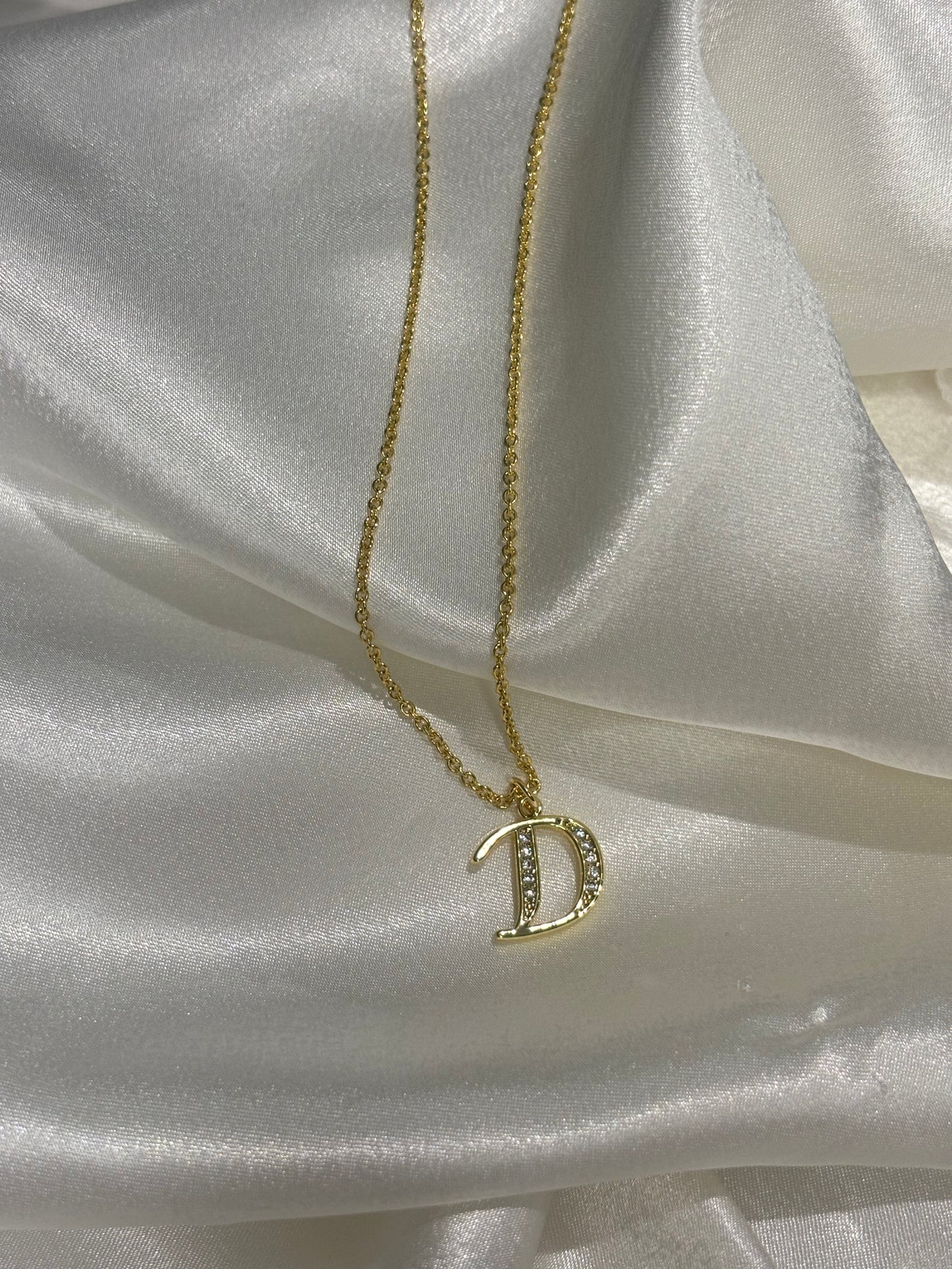 Monograms Χρυσή Αλυσίδα με Μονόγραμμα & Ζιργκόν – Προσωποποιημένο Κολιέ