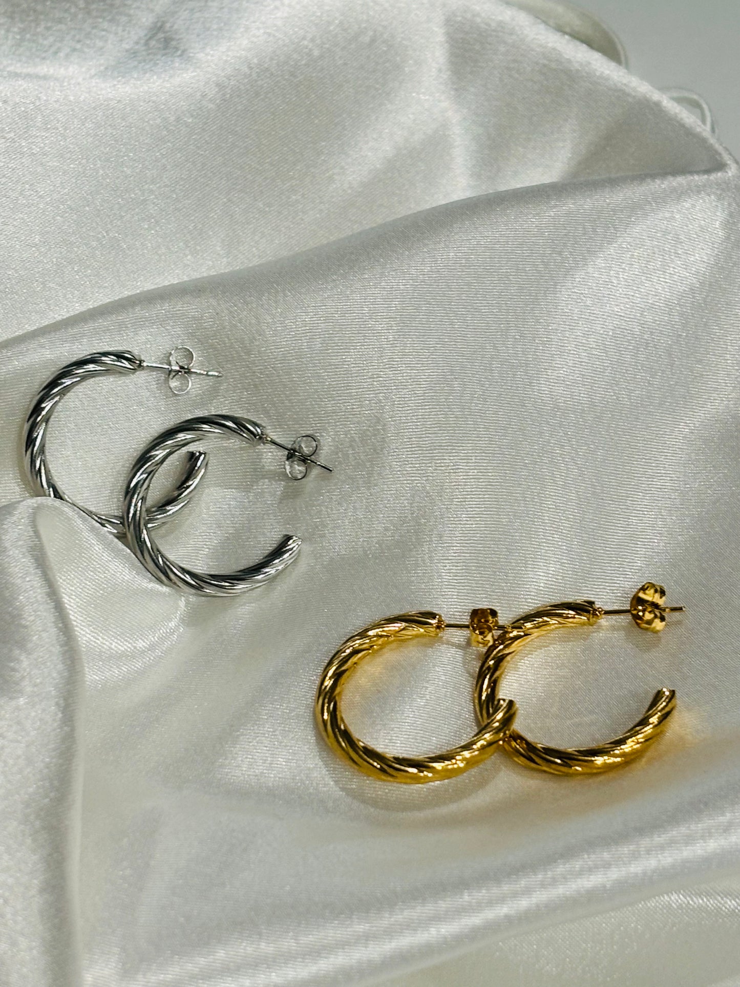 Braids Κρικάκια σε Χρυσό & Ασημί