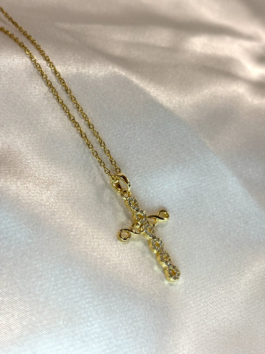 Amalia Κολιέ με Σταυρό & Ζιργκόν