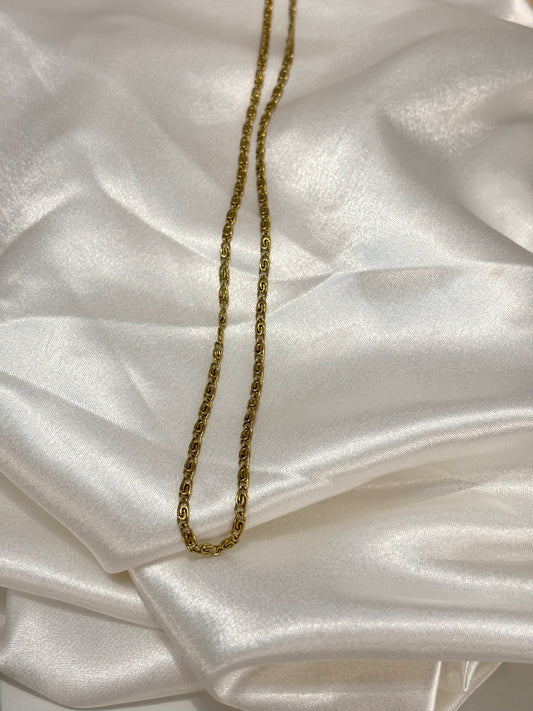 Spiral Chain Necklace - Golden